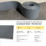 Zócalo Sanitario Plano Gris CleanBase Frigg 10 cm 5m - Image 5