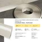Zócalo Sanitario Curvo Blanco Hueso Grande CleanBase Frigg 4.5 cm 5m - Image 5
