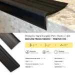 Protector Nariz Escalón Frigg Secure 7.5 cm Perfil de PVC Negro 1.2 m - Image 5