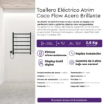 Toallero Eléctrico Atrim Flow Coco 60x50 cm Brillante - Image 3