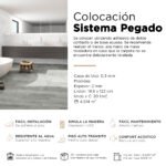 Piso Vinílico Kflooring Gris GluQuant  2.3 mm LVT Tránsito Comercial Pegable 4.51m² - Image 5