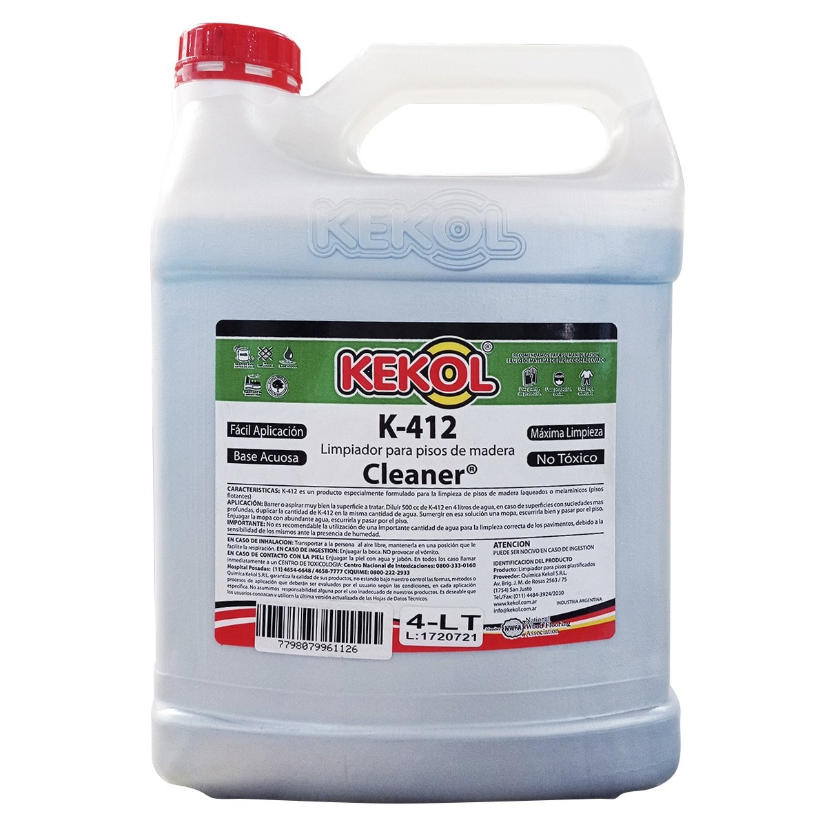 K412-4-01.jpg Limpiador para Pisos de Madera Cleaner Kekol Bidón 4 l - Image 1