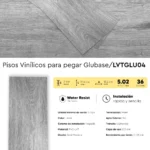 Piso Vinílico Pegable Glubase Listón Lanur 2 mm LVT Tránsito Comercial Frigg 5.02m² - Image 7