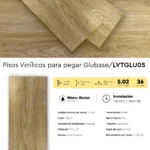 Piso Vinílico Pegable Glubase Listón Napol 2 mm LVT Tránsito Comercial Frigg 5.02m² - Image 7