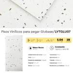 Piso Vinílico Pegable Glubase Listón Granit 1.5 mm LVT Tránsito Comercial Frigg 5.04m² - Image 6