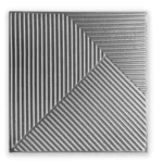 Placa 3D Autoadhesiva Patron II Grey Platinum 50x50 cm Revestimiento Lifewall Pack x5 - Image 2
