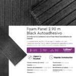 Revestimiento Foam Panel Autoadhesivo Black 2.90m - Image 6