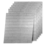 Placas 3D Autoadhesivas Subway Gris Platinado Revestimiento Lifewall 70x75 cm Pack x10