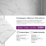 Vinilanato Decorativo Autoadhesivo 60x120 Placa de Mármol - Image 5