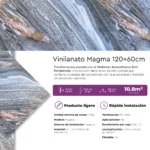 Caja Vinilanato Decorativo Autoadhesivo 60x120 Mármol Magma 10.8 m² - Image 5