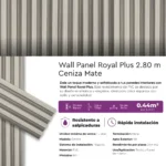 Revestimiento Wall Panel Royal Plus Ceniza Mate PVC Lifewall 2.80 m - Image 4