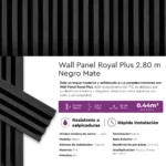 Revestimiento Wall Panel Royal Plus Negro Mate PVC Lifewall 2.80 m - Image 4