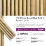 Revestimiento Wall Panel Royal Plus Bambu Mate PVC Lifewall 2.80 m - Image 4