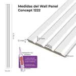 Revestimiento Wall Panel Lifewall Concept 933 MDF Blanco - Image 6
