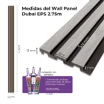 Revestimiento Wall Panel Dubai Pine EPS Mate 2.75 m - Image 5