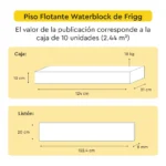 Piso Flotante Frigg Waterblock Gris Himalaya 8 mm HDF Tránsito Comercial Click 2.44m² - Image 9
