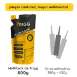 Adhesivo Rellenador de 800g para Molduras de Telgopor Zocalos EPS y Wall Panel Multitack Frigg - Image 2
