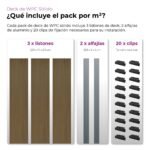 Deck WPC Sólido Guala 23 mm Coextrusado Tránsito Comercial Intenso Pack x m² - Image 2