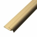 Nariz de Escalón para Piso Vinílico Aluminio Anodizado Champagne Tira 2 m