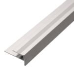 Ángulo para Piso Vinílico 15x15 mm Aluminio Anodizado Plata Tira 2 m
