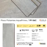 Piso Flotante Frigg AquaPrime Gris Claro 9.5 mm HDF Simil Madera Alto Tránsito 2.38 m² Caja - Image 4