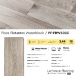 Piso Flotante Frigg Waterblock Gris Himalaya 8 mm HDF Tránsito Comercial Click 2.44m² - Image 7