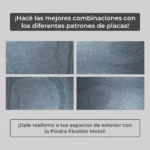 Piedra Flexible Natural 61x122 cm Metal Piedrafina Pack x10 - Image 2