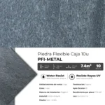 Piedra Flexible Natural 61x122 cm Metal Piedrafina Pack x10 - Image 3
