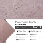 Piedra Flexible Natural 61x122 cm Rosea Piedrafina Pack x10 - Image 3