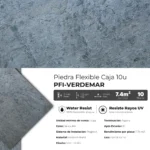 Piedra Flexible Natural 61x122 cm Verde Mar Piedrafina Pack x10 - Image 3