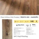 Piso Vinílico Click Frigg Prostep Madroño 5.5 mm SPC Virgen Tránsito Comercial Alto 2.02m² - Image 5