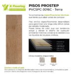 Piso Vinílico Kflooring ProStep 5.3 mm con manta SPC Tránsito Comercial Click - Image 5
