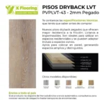 Piso Vinílico Kflooring Savasana Dry Back 2 mm LVT Tránsito Residencial Pegable 5.42m² - Image 3