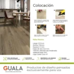 Piso Vinílico Kflooring Savasana Dry Back 2 mm LVT Tránsito Residencial Pegable 5.42m² - Image 4