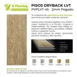 Piso Vinílico Kflooring Wild Dry Back 2 mm LVT Tránsito Residencial Pegable 5.42m² - Image 3