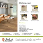 Piso Vinílico Kflooring Wild Dry Back 2 mm LVT Tránsito Residencial Pegable 5.42m² - Image 4