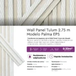 Revestimiento Wall Panel Tulum Palma EPS Mate 2.75 m - Image 4