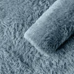 Alfombra Nórdica Pelo Largo Frigg Antideslizante Azul 100x150 cm - Image 2