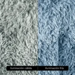 Alfombra Nórdica Pelo Largo Frigg Antideslizante Azul 100x150 cm - Image 4