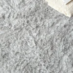 Alfombra Nórdica Pelo Largo Frigg Antideslizante Gris Visón 100x150 cm - Image 3