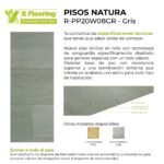 Piso Vinílico en Rollo PVC Simil Madera Gris Transito Residencial Moderado 1m² - Image 4