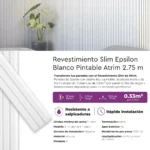 Revestimiento Atrim Slim Blanco Pintable EPS Mate 2.75 m - Image 8