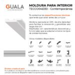 Moldura Contemporánea 15x75 mm EPS Blanco Tira 2 m - Image 4