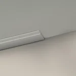 Moldura Contemporánea 15x75 mm EPS Blanco Tira 2 m