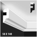 Moldura Funcional LED 140x58 mm EPS Blanco Tira 2 m - Image 4