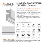 Moldura Funcional LED 140x58 mm EPS Blanco Tira 2 m - Image 5