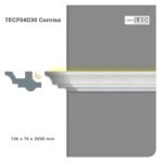 Moldura Funcional LED 74x136 mm EPS Blanco Tira 2 m