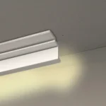 Moldura Funcional LED Tapa Riel 140x110 mm EPS Blanco Tira 2 m