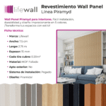 Revestimiento Wall Panel Lifewall Piramyd MDF Blanco - Image 7