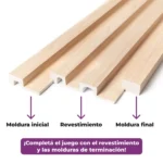 Terminación Inicial Revestimiento Wall Panel Atrim Wide Roble Natural EPS Simil Madera 2.75 m - Image 4